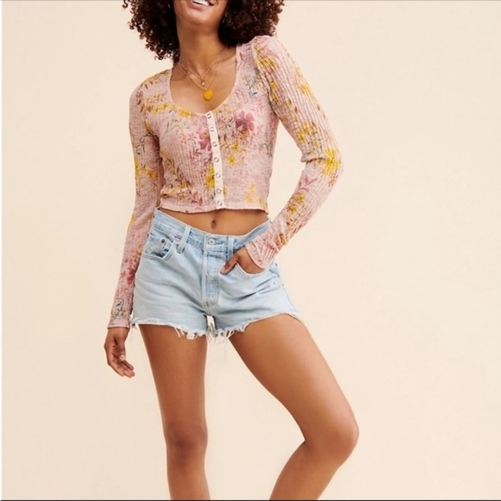 Free People Angelina Lace Top